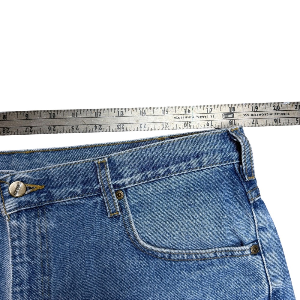 Carhartt B26STW Mens Relaxed Fit Denim Shorts Stonewash Blue Size 38 Cotton - Picture 4 of 7
